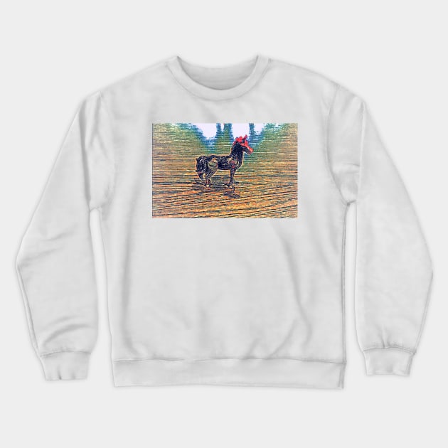 Western Unicorn Magic Crewneck Sweatshirt by Tovers